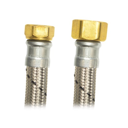 Manguera boiler acero inox, 1/2" x 3/4", 60cm - AB-D60