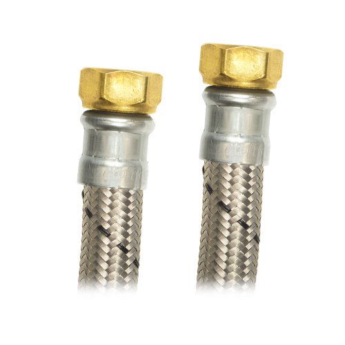 Manguera boiler acero inox, 1/2" x 1/2", 40cm - AB-I40