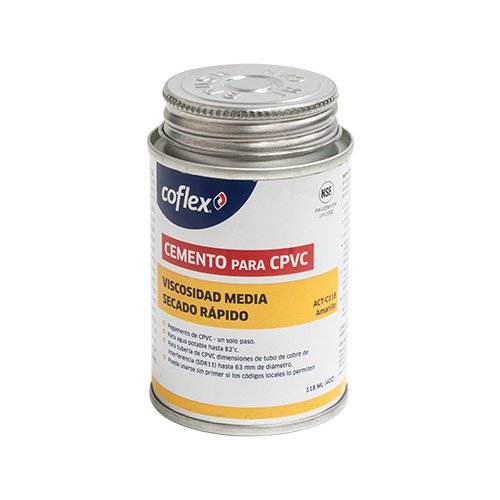 Cemento solvente amarillo 118ml para CPVC - ACT-C118