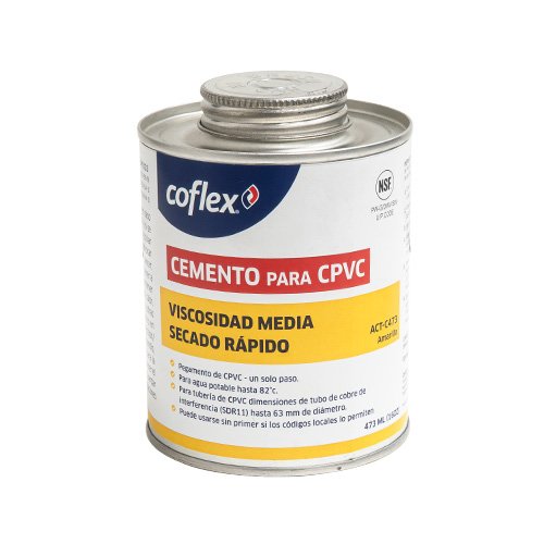 Cemento solvente amarillo 473ml para CPVC - ACT-C473