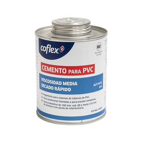 Cemento solvente azul 473ml para PVC - ACT-P473