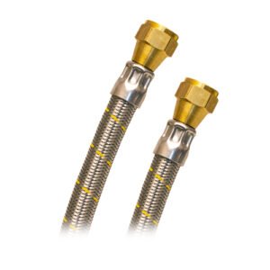 Manguera p/gas, acero inox, 1/2" x 1/2", 84" - AG-Q84
