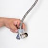 Paq. 6 manguera lavabo/fregadero, acero premium, 1/2" x 1/2", 55cm - AL-A55-PP