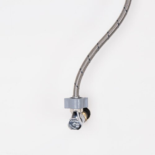 Paq. 6 manguera lavabo/fregadero, acero premium, 1/2" x 1/2", 55cm - AL-A55-PP
