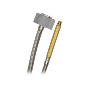 Manguera monomando acero premium, 1/2" x 3/8", 60cm - ALE-M60