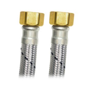 Manguera medidor agua acero inox, 3/4" x 3/4", 50cm - AM-E50