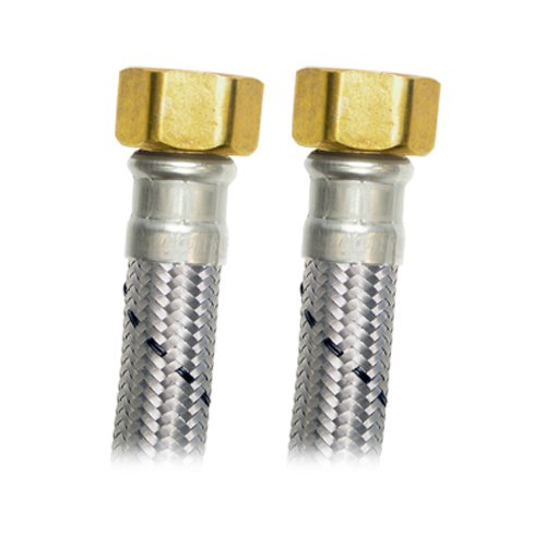Manguera medidor agua acero inox, 3/4" x 3/4", 50cm - AM-E50