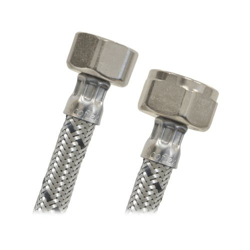 Manguera sanitario acero premium, 1/2" x 7/8", 50cm - AS-A50