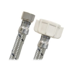 Manguera sanitario acero premium, 3/8" x 7/8", 50cm - AS-B50