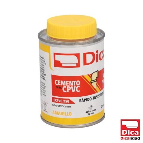 Cemento Amarillo P/ Cpvc Lata 250Ml - CCPVC.250