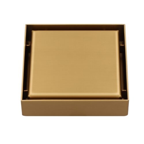 CCRINOX.38 COLADERA CUADRADA REJILLA GOLD - CCRINOX.38