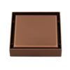 COLADERA CUADRADA REJILLA ROSE GOLD - CCRINOX.39