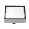CCRINOX.40 COLADERA CUADRADA REJILLA MIRROR - CCRINOX.40