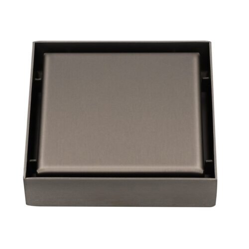 CCRINOX.41 COLADERA CUADRADA REJILLA GUN METAL - CCRINOX.41