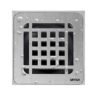 CL10INOX Coladera compacta con rejilla de acero inoxidable - CL10INOX
