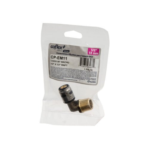 Codo macho 1/2" x 1/2" MNPT - CP-EM11