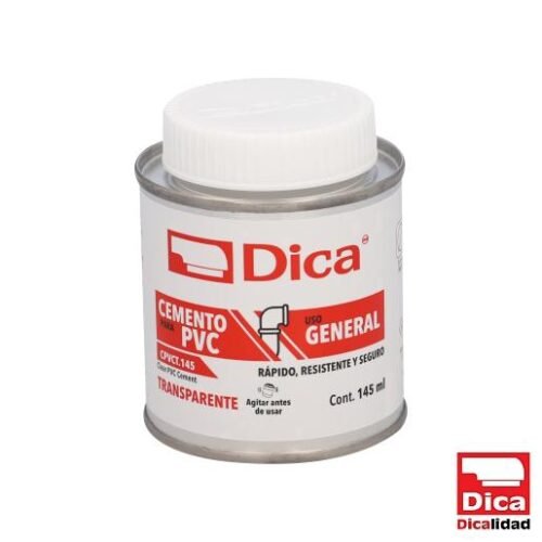 CPVCT.145 Cemento Transparente P/ Pvc Lata 145Ml - CPVCT.145