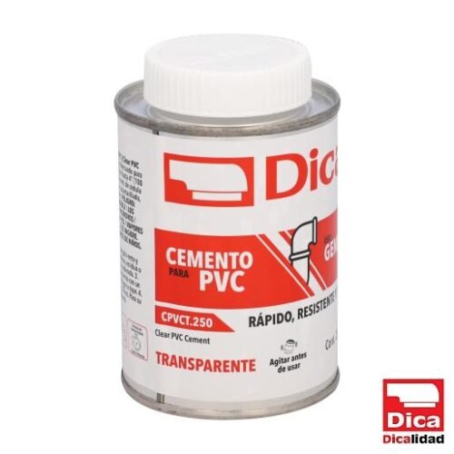 Cemento Transparente P/ Pvc Lata 250Ml - CPVCT.250
