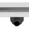 Coladera lineal con cubierta reversible de acero inoxidable (100 cm) - CR100INOX