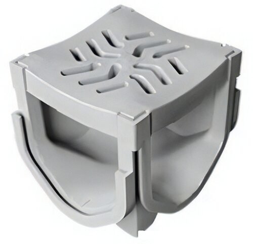 CX1C Conector de 4 entradas con rejilla y tapas para coladera plástica exterior - CX1C