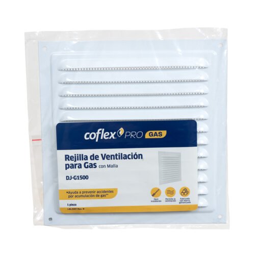 Rejilla de Ventilación Sencilla con Malla para GAS - DJ-G1500