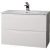Gabinete suspendido doble cajón con lavabo cerámico - GB.920GB.24