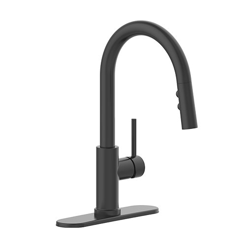 Llave monomando para fregadero (Negro Mate) - GF-M401MB