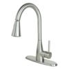 Llave monomando para fregadero con rociador retráctil - GF-M402