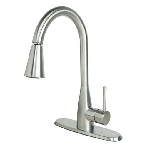 Llave monomando para fregadero con rociador retráctil - GF-M402