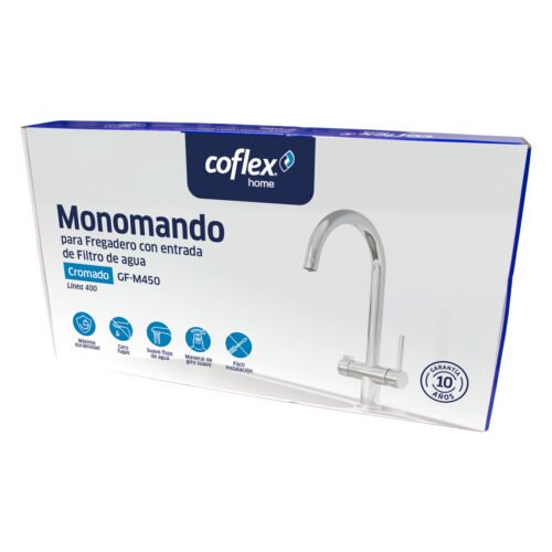 Llave monomando para fregadero con entrada para filtro - GF-M450
