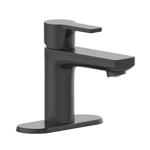 GL-M401MB Llave monomando para lavabo 4" (Negro Mate) - GL-M401MB