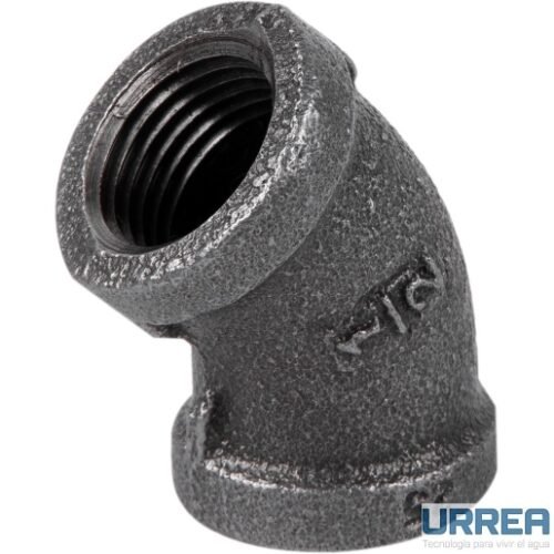 Codo 45° Hierro Negro 150 Lb de 1/2" - HNB.70645.13
