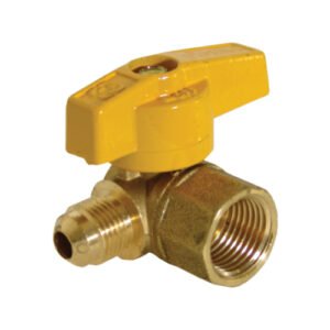 Llave de control p/gas angular, 1/2 x 3/8" - IP-206