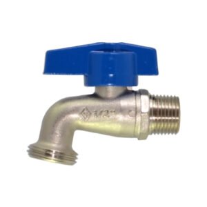 Llave lavandería corta 1/2" M.N.P.T. x 3/4" N.H. - IP-702