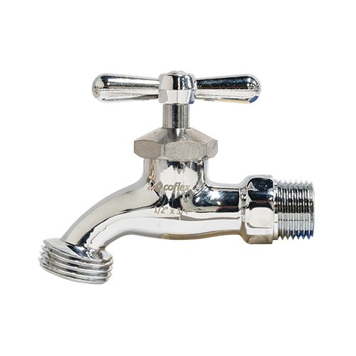 Llave para lavandería 1/2" MNPT X 3/4" N.H. - IP-714