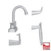 Kit con mezcladora y juego de accesorios para baño - KD007