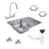 KIT tarja escurridero derecho con mezcladora, céspol,mangueras y angulares - KTDMMCA