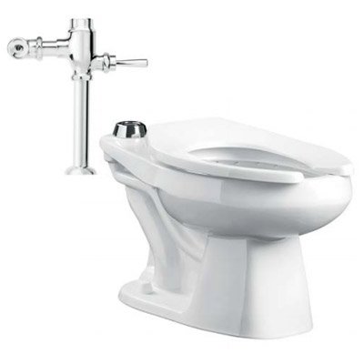 KWC2532 Taza con fluxómetro de palanca 6 lpd - KWC2532