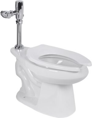 Taza con fluxómetro expuesto ecológico con sensor de batería - KWC8506E