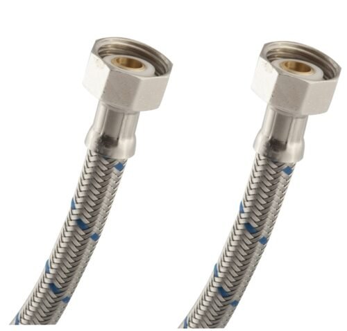Manguera para fregadero de acero inoxidable y tuercas de latón - LALL-55