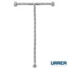 Manguera T para lavabo y fregadero de acero inoxidable y tuercas de latón - plástico - LALPT55