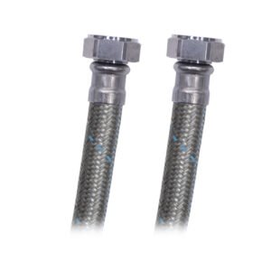 Manguera boiler, acero, 3/4" x 3/4", 80cm - LB-A80
