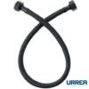 Manguera para lavabo y fregadero de nylon negro con tuercas de latón - LNLL55