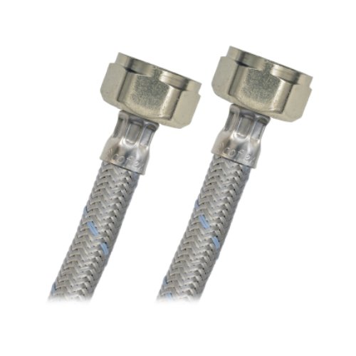Manguera sanitario, acero, 7/8" x 7/8", 35cm - LS-F35
