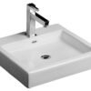 Lavabo KUB de 1 taladro (Blanco) - LV1021A021