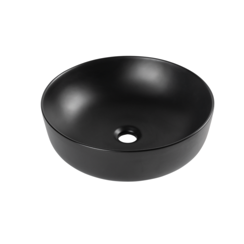 Lavabo SERRA Redondo de Sobreponer (Negro) - LV1074A901