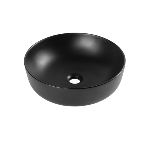 Lavabo SERRA Redondo de Sobreponer (Negro) - LV1074A901