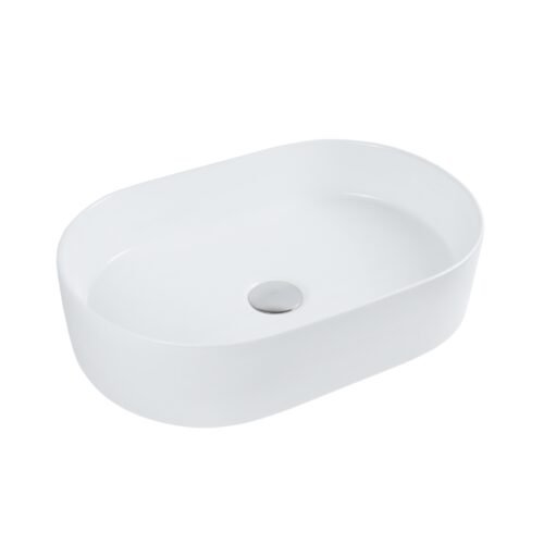 Lavabo ANGOLO Ovalado de Sobreponer (Blanco) - LV1075A021