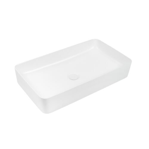 Lavabo MATE Rectangular de Sobreponer (Blanco Mate) - LV1076A021