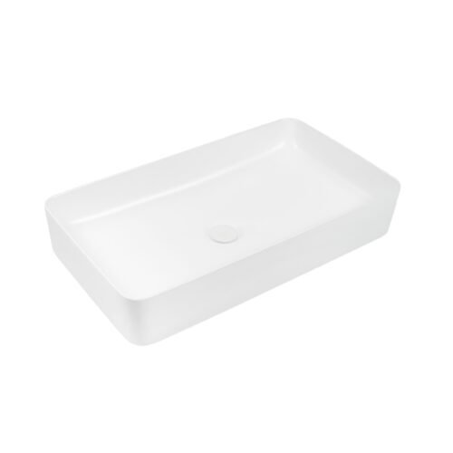 LV1076A021 Lavabo MATE Rectangular de Sobreponer (Blanco Mate) - LV1076A021